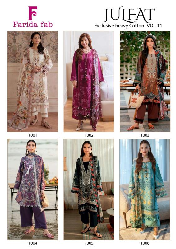 Farida fab julfat vol-11 salwar suit wholesaler in delhi